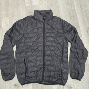 Hawke & Co Puffer Jacket Mens Black Duck Down Nylon Lightweight Warm Size XL